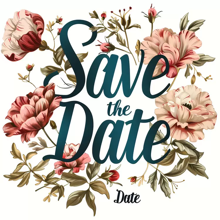 watercolor wedding invitation save the date hand drawn