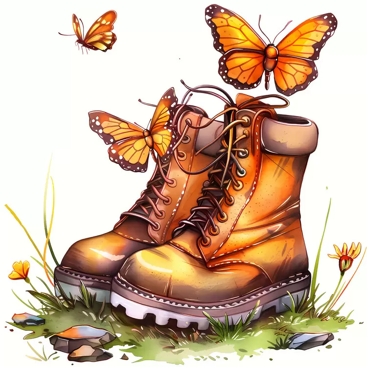 Soil Butterflies Leather Sole Outdoorsy