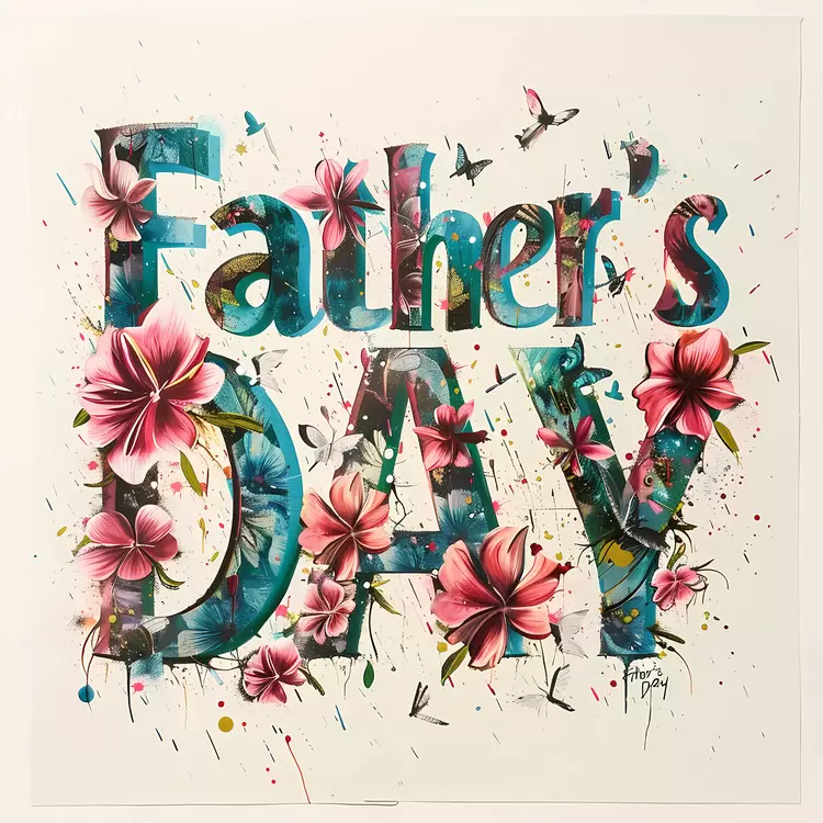 Hand Drawn Colored Abstract Greeting Card Watercolor Painting