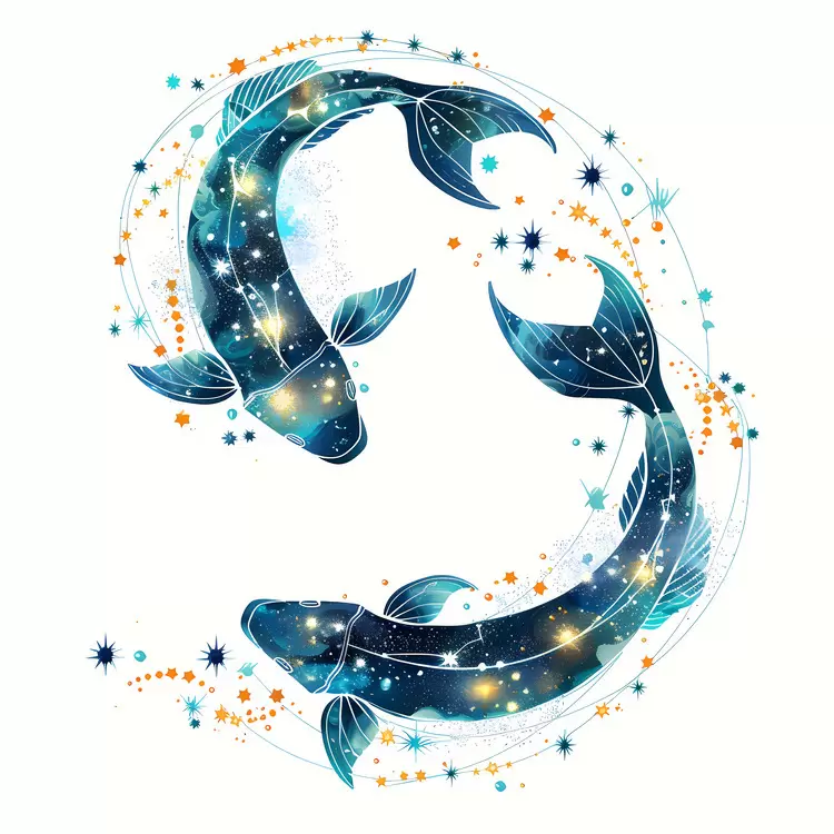 circle water blue swimming stars