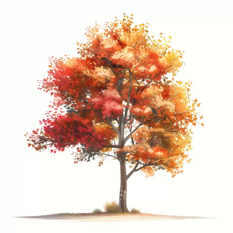 Maple Tree Yellow Orange Autumn
