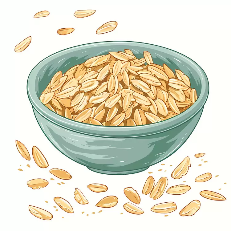 Texture oats Green color Rice grains Grain shape