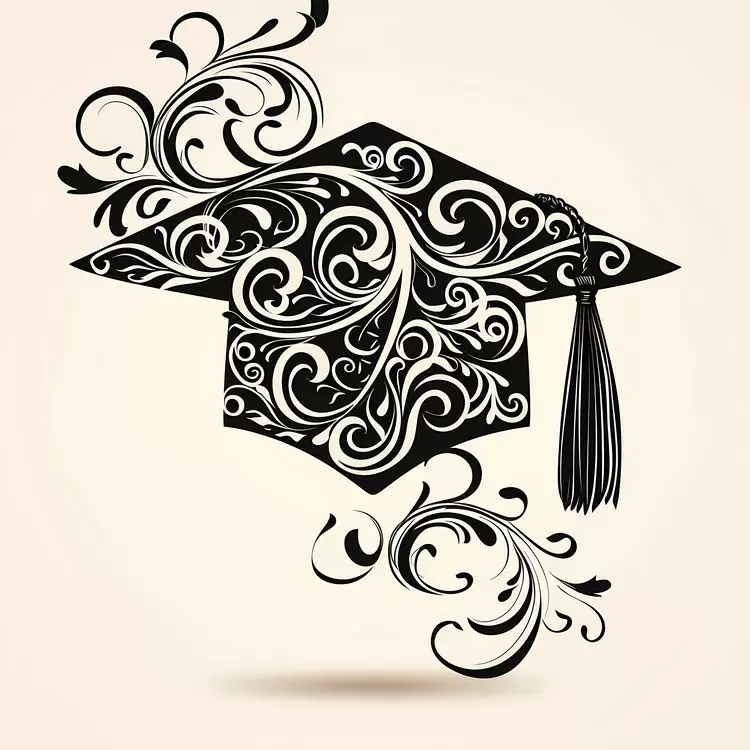 Certificate Cap and gown Graduation hat Cum laude