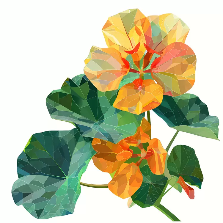 Bamboo Tropical Leafy Floral design Botanical art