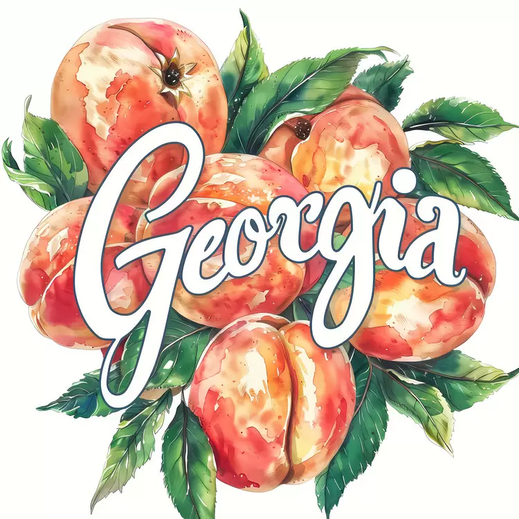 fruits Watercolor illustration Peach