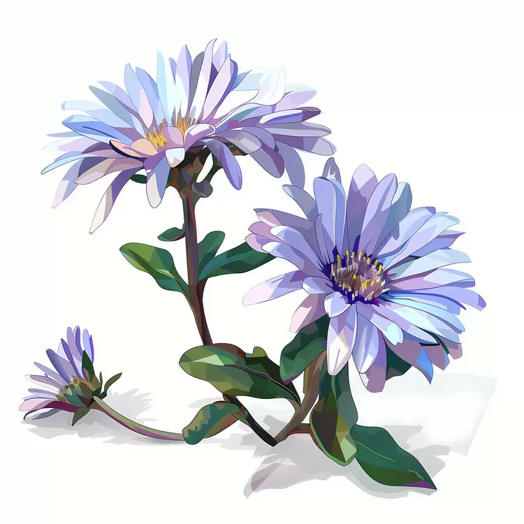 flowers nature blue green