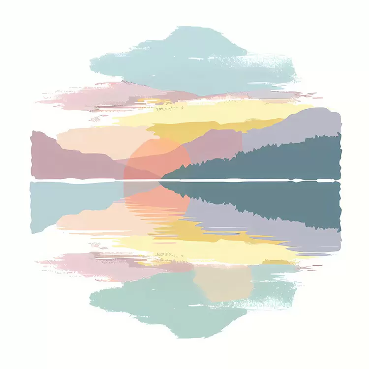 landscape Lake reflection water sunset