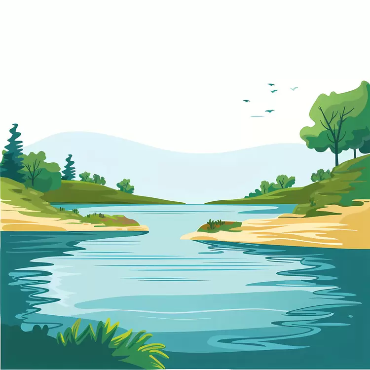 water mountains nature Peaceful lake landscape