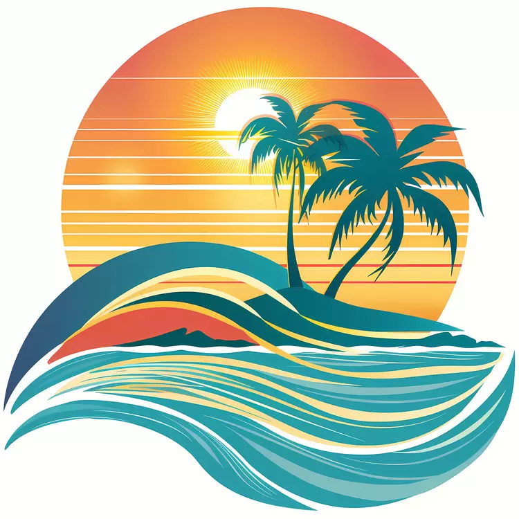 sunset vacation relaxing tropical paradise