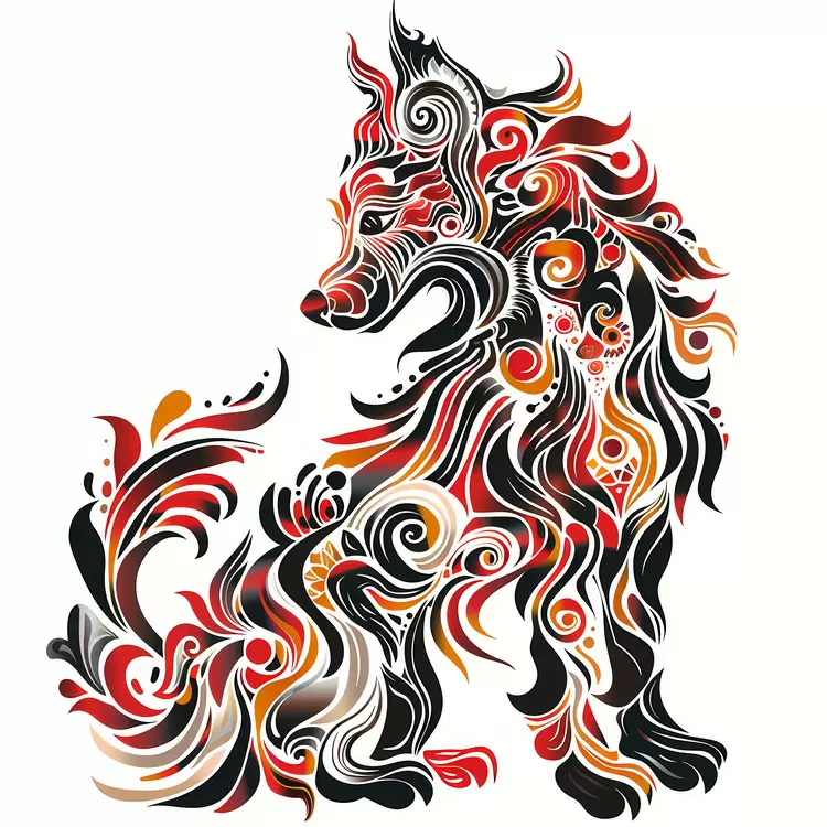 wolf fur animal abstract art nature