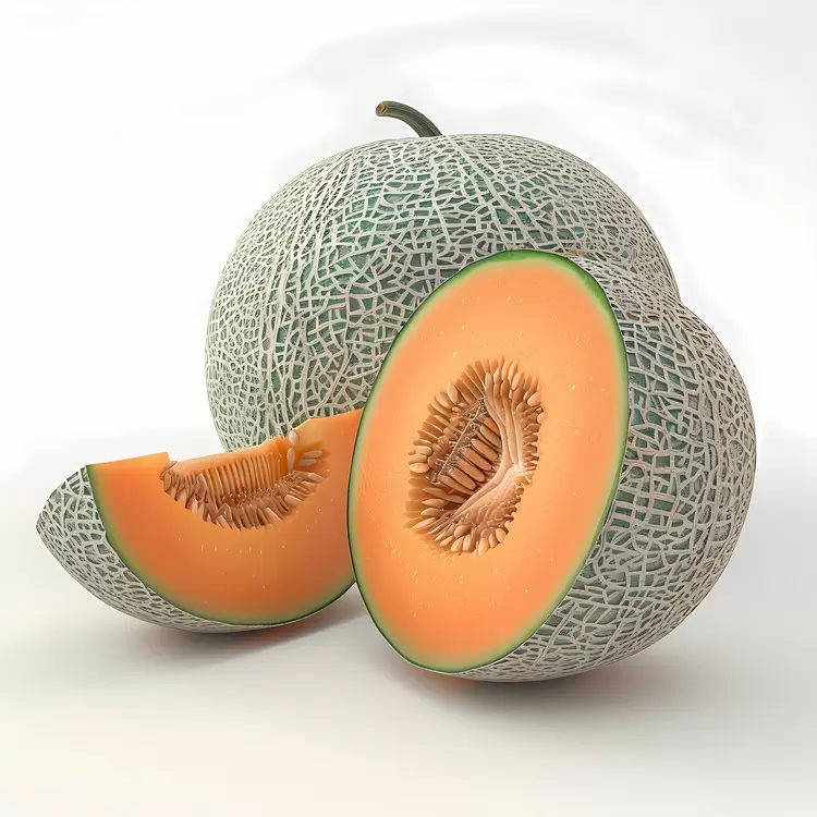 Mellon Sliced Cut in half Cutting Orange