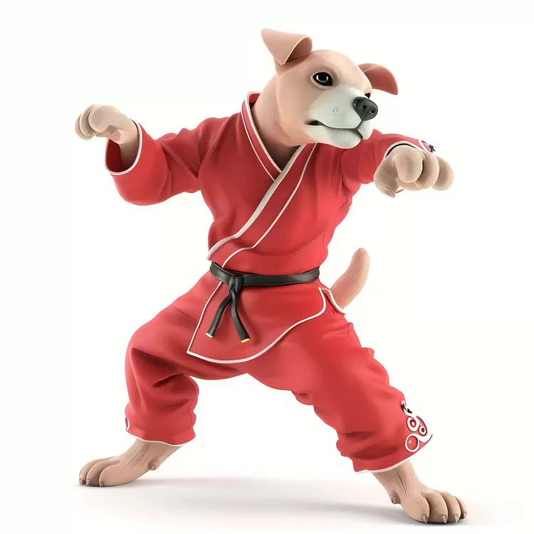 kungfu fighting artwork martial arts pug