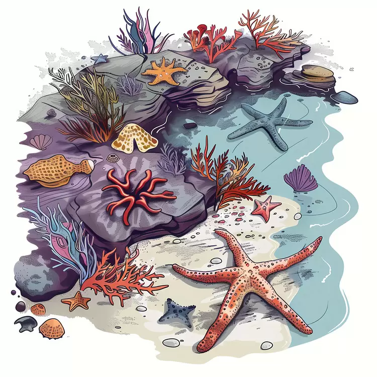 Aquatic life Ocean Sea life Corals Starfish