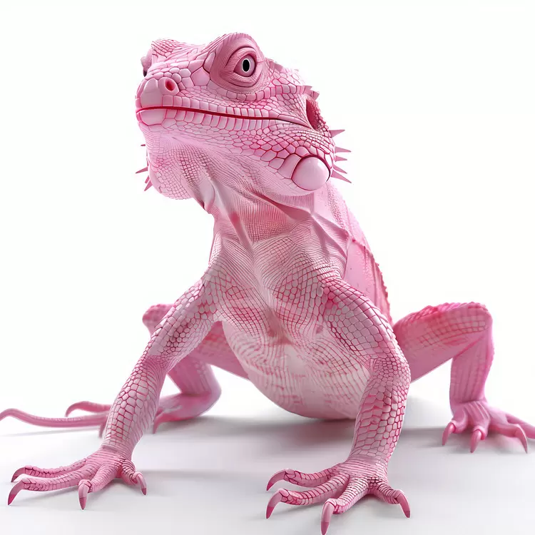 pink lizard iguana Don't use sentences zoology