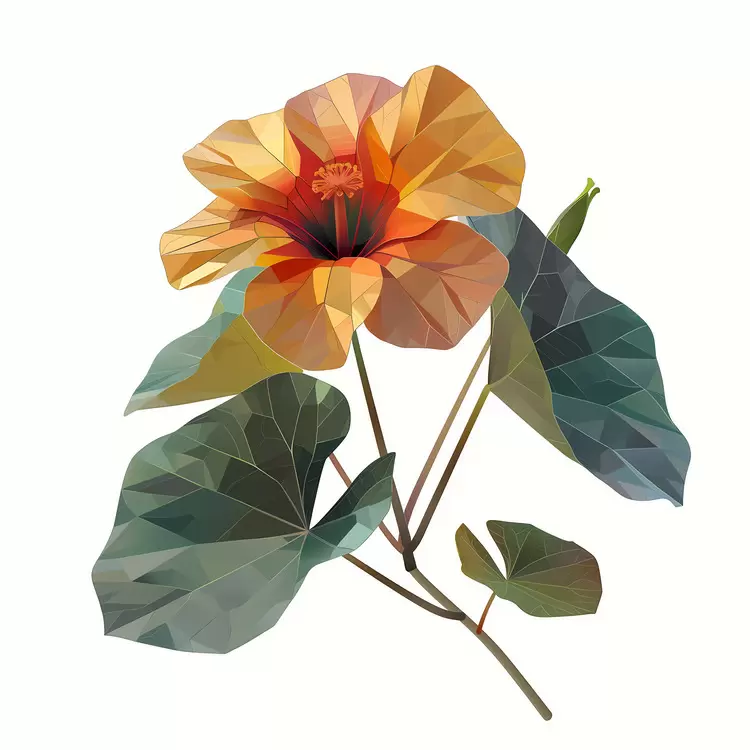 geometric modernist low poly art deco colorful