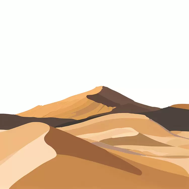 Sandy terrain Desert landscape Desert dunes Hills Arid region