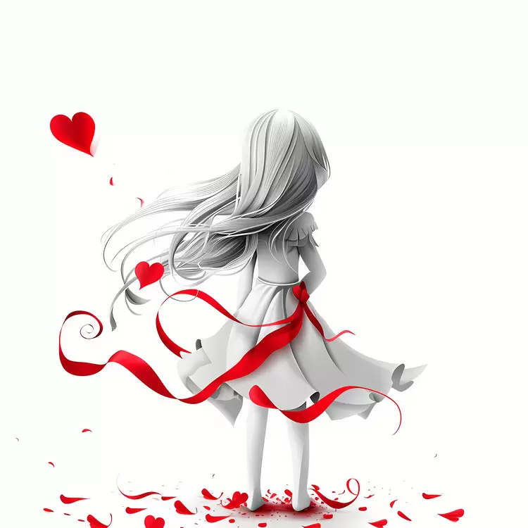 beautiful white dress Childrens Day rose white background