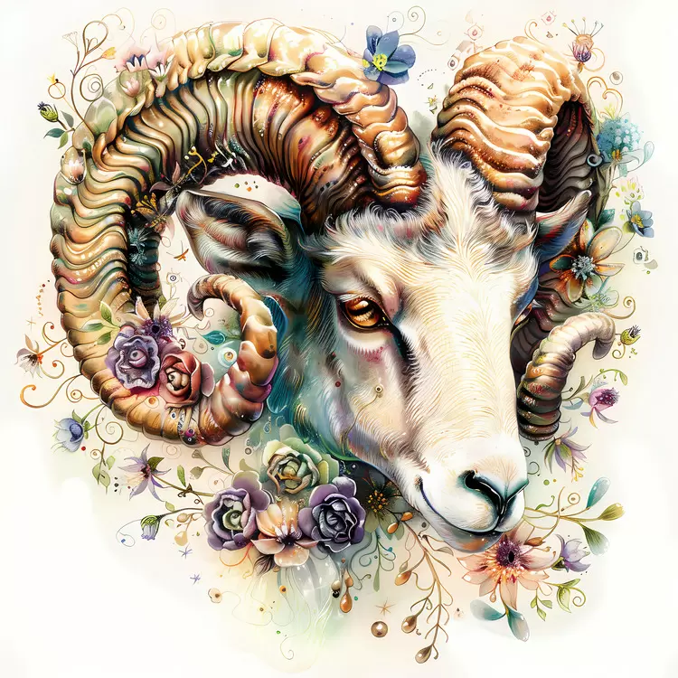 Horses Nature Aries Art Ram