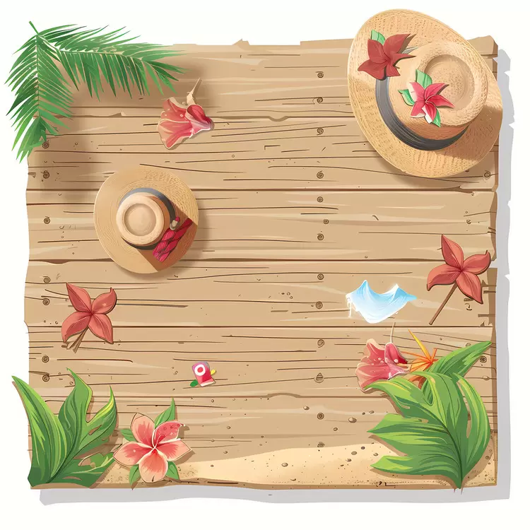 wood board summer coconut sunglasses sign board