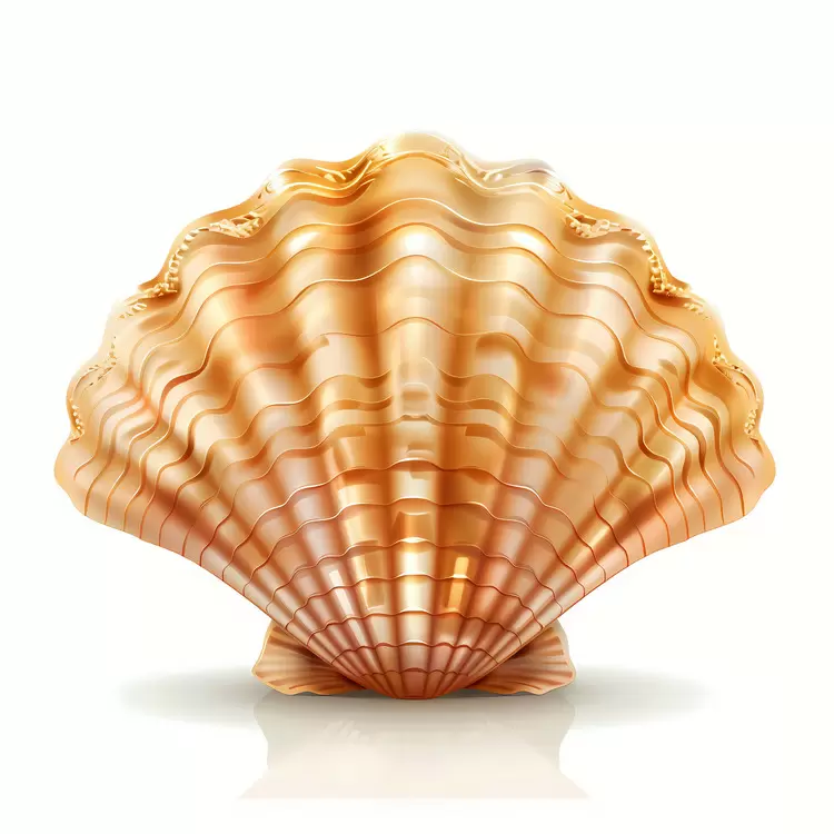 white background seashell water natural iconic