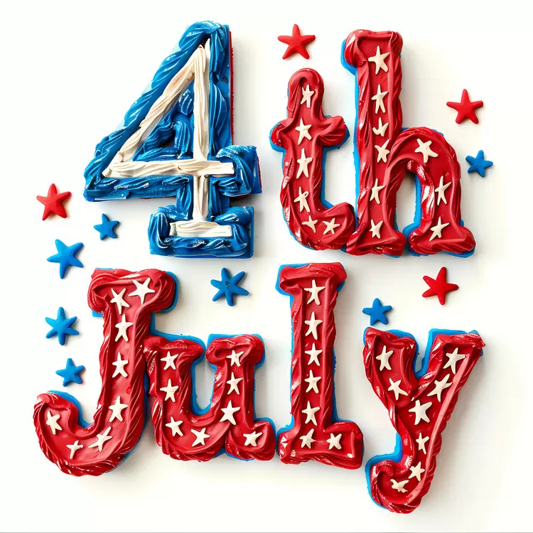 Freedom and fireworks Happy 4th of July Red America Party in the USA