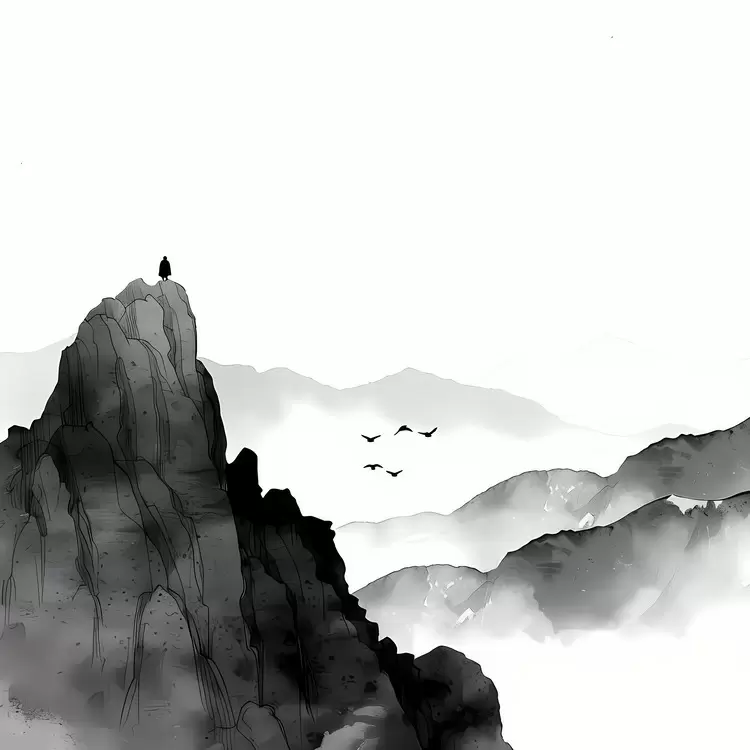 Mountains Nature Scene Sketches Watership Down Tall Grass