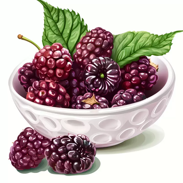 sweet blackberry ripe mulberries healthy