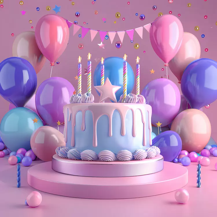 decorations balloons colors confetti celebration