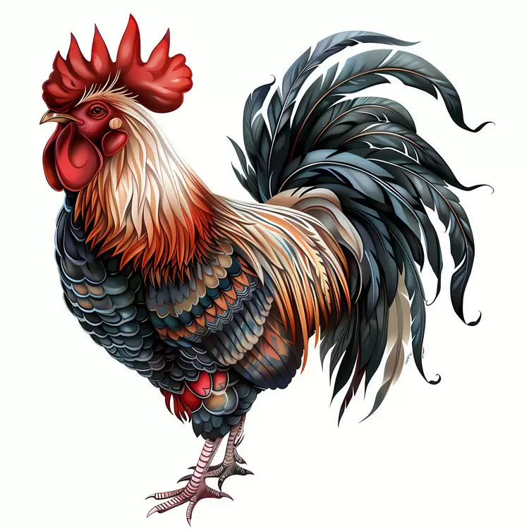 standing on the ground detailed Chinese Zodiacs animal bird