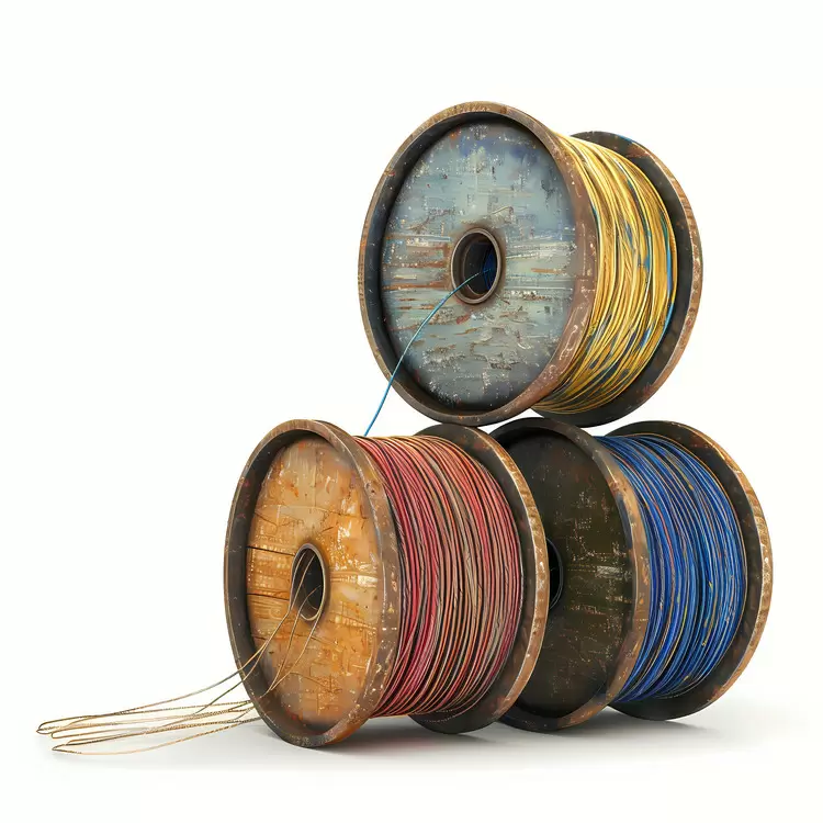 vintage natural rustic aged string reels
