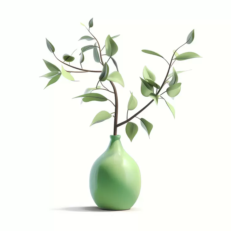 monochromatic artistic abstract plant leaves