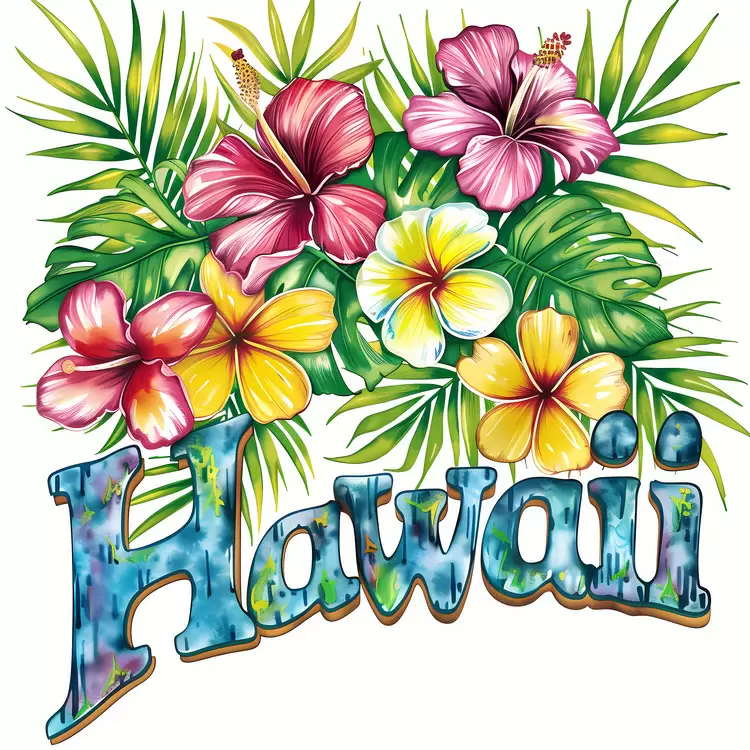 vibrant paradise floral lush bright