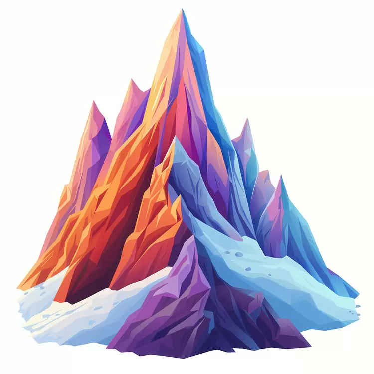 Majestic mountain peak snowy snow covered scenery landscape