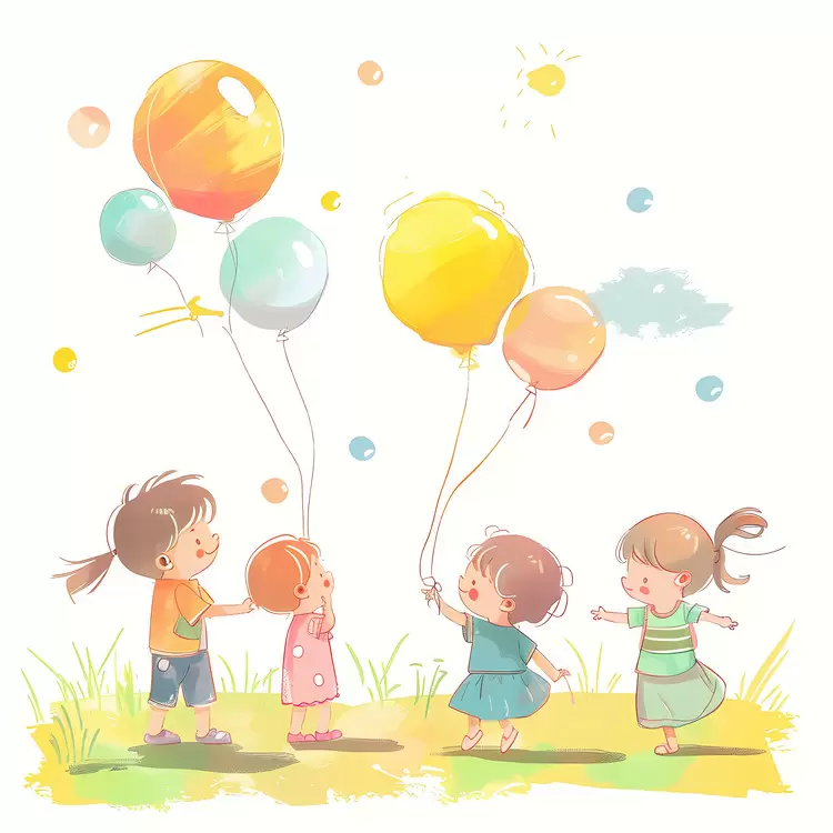 Playing Laughter Airy Fun Catching