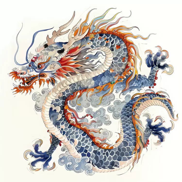 Oriental Mythical creature Chinese zodiac symbol Traditional art Chinese dragon