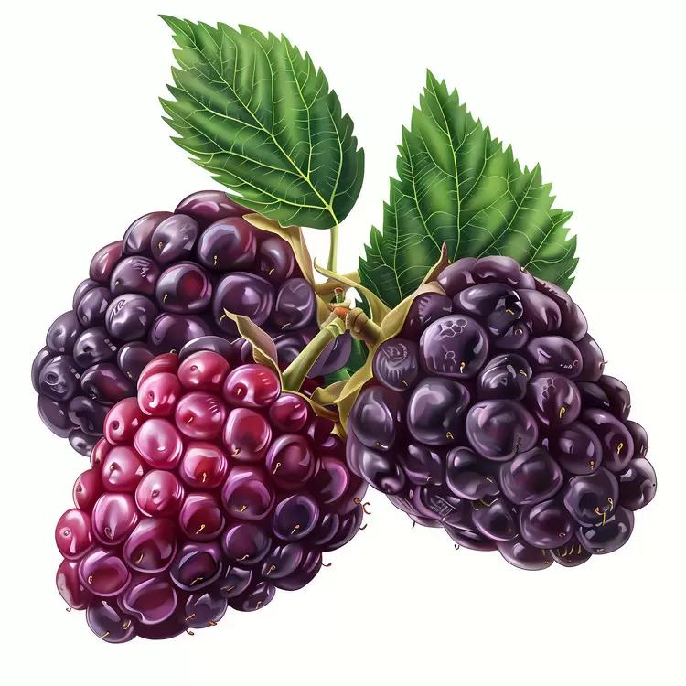 ripe blackberries on white background mulberries nature photography sweet berry