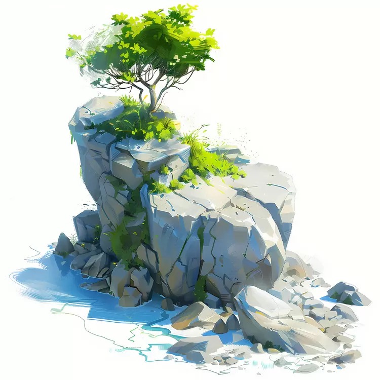 Environmental Lush Summer Begins Tree Mountains