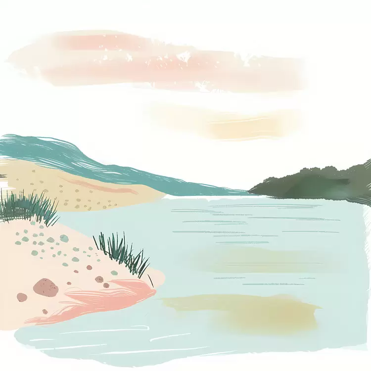 Beach scene Houses Landscape Skyline Trees