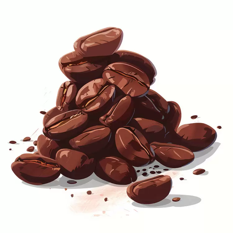 earthy pile comforting coffee beans chocolate