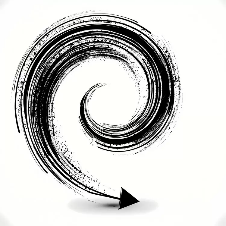 texture black and white abstract simple spiral