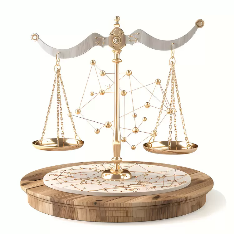 PlanetaryPositionedScale Zodiac Signs Starry Astrological Cosmic Balance