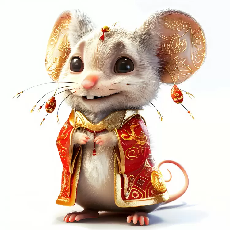 small mammal traditional dress adorable year of the rat pet
