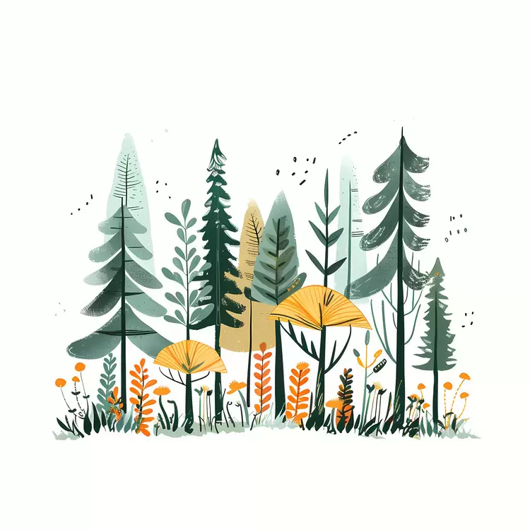 outdoor scenes autumn colors Forest plants landscape