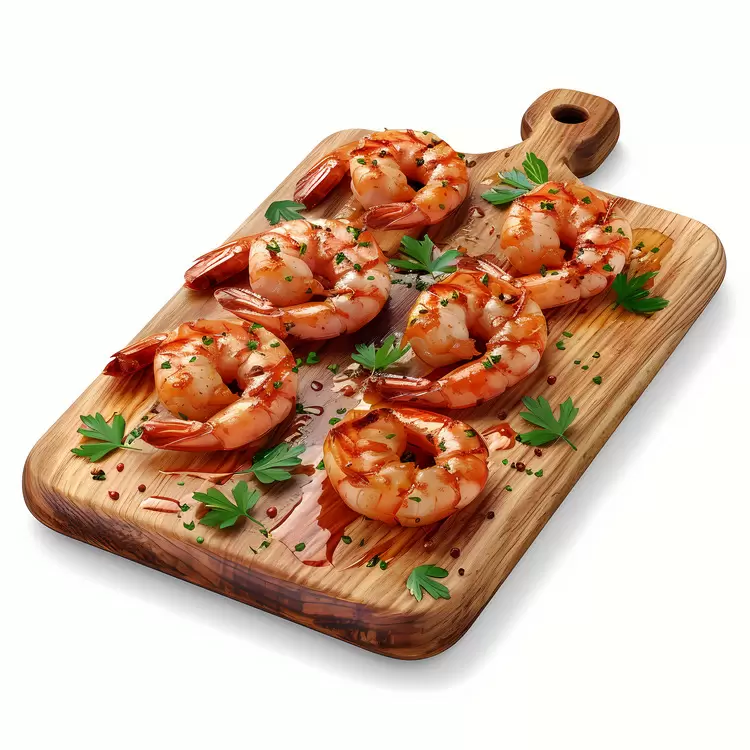 Grilled shrimp Pepper Lightly seasoned
