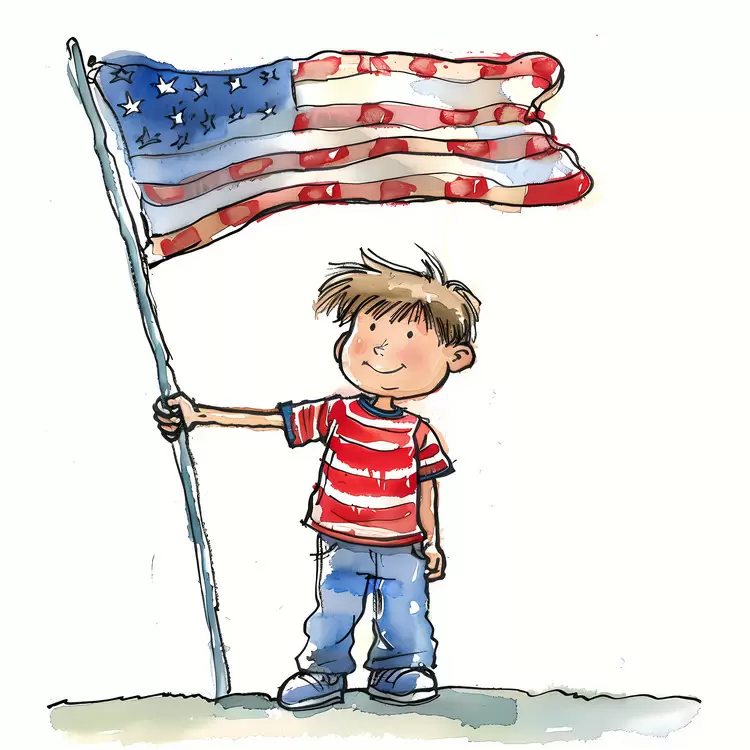 Red United States American Flag Patriotism 4th Of July