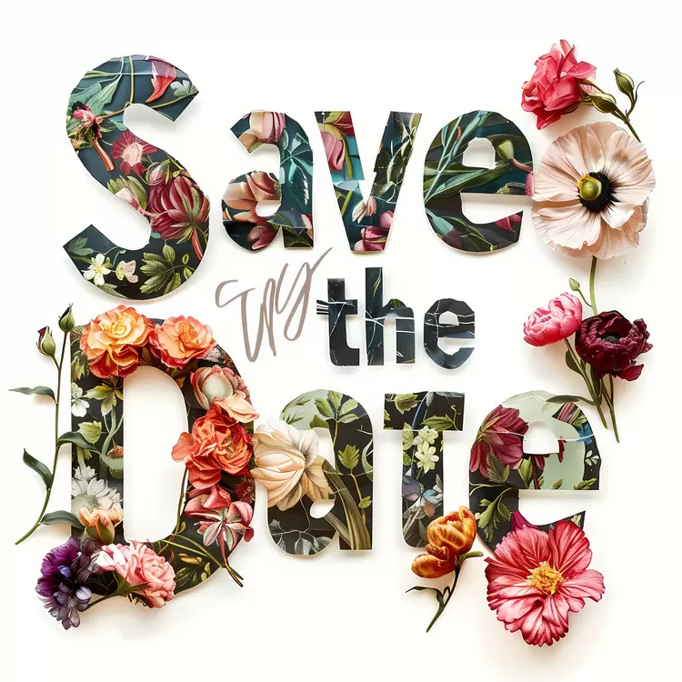 Bridal Shower Garden Wedding Floral Arrangement Save the Date Bouquet of Flowers