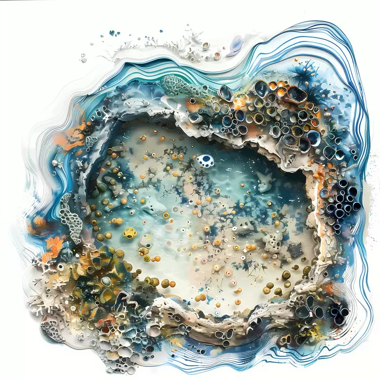 water bubbles surrealism orange Art