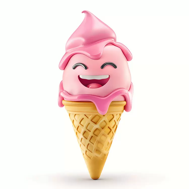 Soft Serve Confectionary Sweetness Pink Treat