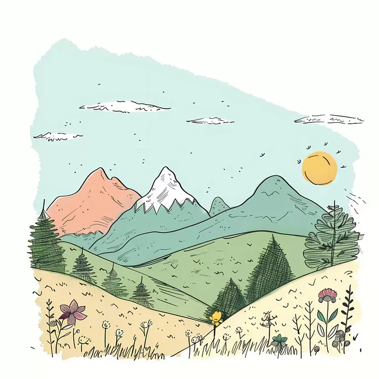 Hills Landscape The mountains Mountainous Serene