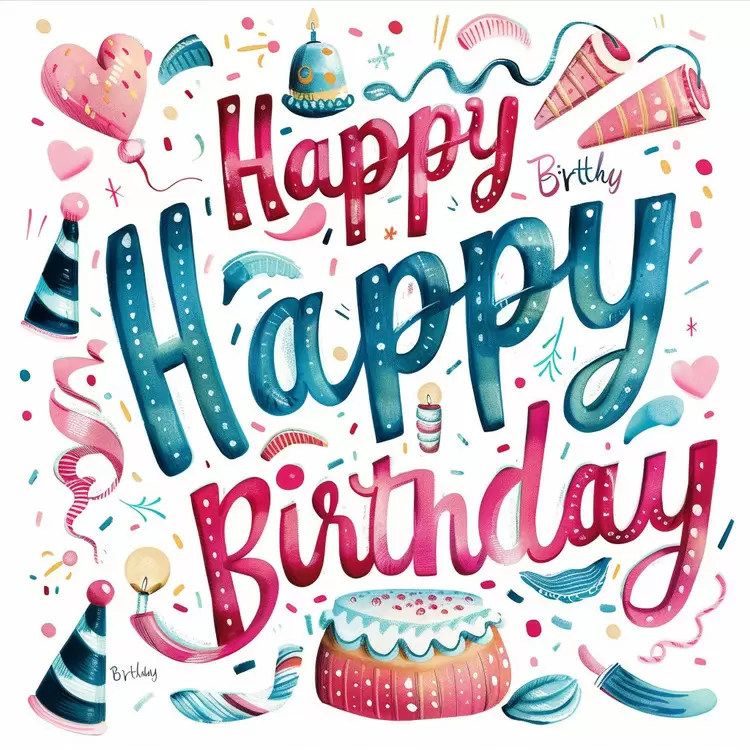 Texture Celebration Wish happy birthday Pastel colors
